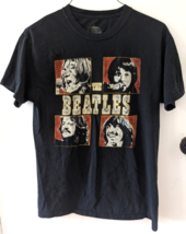 The Beatles graphic black t-shirt women&#39;s size MEDIUM tee top rock music... - £4.81 GBP