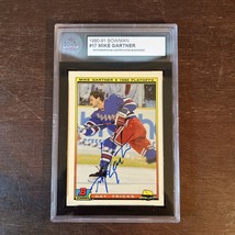 Mike Gartner - 1990-91 Bowman Hat Trick - Autographed - Ksa Certification - #17 - £55.35 GBP