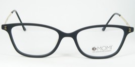 3MOMI Mod. 297 01 Negro Mate / Oro Gafas Marco 51-16-135mm Italia - £64.66 GBP