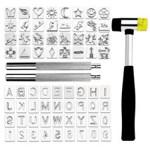 71 Pcs Leather Stamping Tools, Leather Stamping Kit With 68 Pcs Letters,... - £36.33 GBP