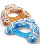 Inflatable Pool Float Chair - 2 Pack Floating Pool Chair Lounge Floats f... - £15.32 GBP