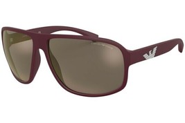 Emporio Armani EA4130 57515A Sunglasses Bordeaux/Brown Mirror Gold Lens ... - $57.23