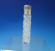 Sterling Silver and Cut Crystal Perfume Bottle c.1920 4 1/4&quot; (#5381) - $187.11