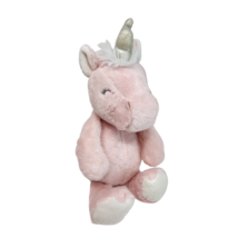 CARTER&#39;S BABY PINK UNICORN 2016 SPARKLE HORN STUFFED ANIMAL PLUSH TOY SO... - £44.28 GBP