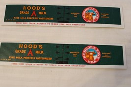 HO Scale Vintage Set of 2 Box Car Side Panels, Hood&#39;s Grade A Milk, Green, #809 - £11.99 GBP