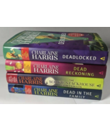 Lot of 4 (1 Autographed) Charlaine Harris Sookie Stackhouse Book Series ... - £22.82 GBP