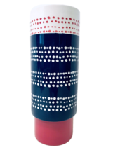 Threshold Americana Hand Painted Stoneware Red White & Blue Polka Dot Tall Vase - $29.95