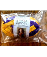 Red Heart Boutique Sashay Team Spirit Purple Gold Yarn LSU JMU Vikings - $5.49