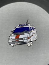 Police Ambulance Vintage Red White Hat Lapel Pin - $9.90