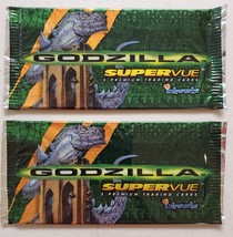 Godzilla Supervue Movie Cards Inkworks UK Edition Lot of 2 Unopened Packs* - £10.21 GBP