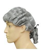 Morris Costumes Adult Colonial Man Wig Black - £103.96 GBP