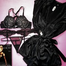 NWT Victoria&#39;s Secret Racerback 36B Bra Set + Garter + Thong + Short-
sh... - $208.67