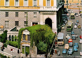 Postcard GENOVA ITALY Bank la casi di colombo banca d italia - £3.98 GBP