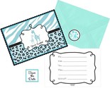 Sweet Boy Safari Baby Shower Invitations Seals Stickers Party Invites 20... - £6.99 GBP