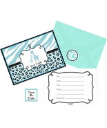 Sweet Boy Safari Baby Shower Invitations Seals Stickers Party Invites 20... - £7.04 GBP