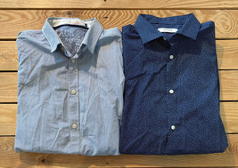 Lot Of 2 Premium by Jack &amp; Jones Men’s Long Sleeve Button Up Shirts Size... - $24.65