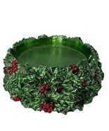 HomeWorx by Harry Slatkin Decorative Holly Candle Pedestal Holder Christmas - $855.11 MXN