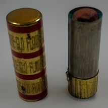 Vintage 1950's Flame Glo Gold Metal Push Up Medium Red Lipstick New Flam... - $9.49