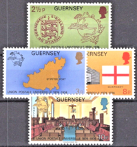 ZAYIX Great Britain Guernsey 111-114 MNH Universal Postal Union 011022S08M - £1.19 GBP