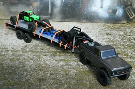 High Clearance gooseneck trailer with ramps COMPATIBLE With SCX24 Axial RC Truck - £58.83 GBP
