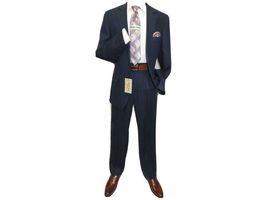 Men's Summer Linen Suit Apollo King Half Lined 2 Button European LN2 Navy Blue image 3