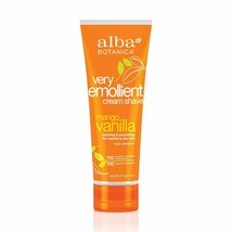 Alba Botanica Very Emollient Mango Vanilla Shave Cream 8 oz. - £9.84 GBP