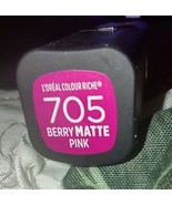 LOREAL COLOUR RICHE LIPSTICK  BERRY MATTE PINK 705 - €4,09 EUR