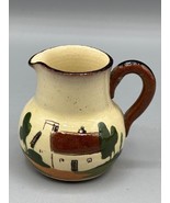 Vtg Ceramic Pitcher Creamer Torquay Many Friends Few Helpers&quot; Made In En... - $9.47