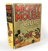 Mickey Mouse and Pluto the Racer - Big Little Book #1128 (1936) - £58.55 GBP