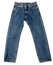 Levis 501 Jeans 30x31 Blue Distressed Faded Denim Tag 32x32 Straight Leg... - £37.05 GBP
