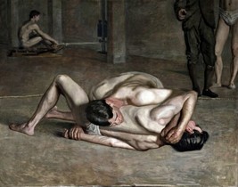Wrestlers by Thomas Eakins. Sports Repro Giclee - £6.90 GBP+