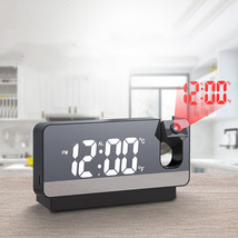 New 3D Projection Alarm Clock LED Mirror Clock Display With Snooze Function For - £15.80 GBP+