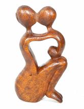 WorldBazzar Hand Carved Mother Baby Statue Forever Abstract Art Wood Scu... - £10.00 GBP