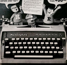 1961 Remington Monarch Portable Typewriter Advertisement Vintage Writing... - $27.64 CAD