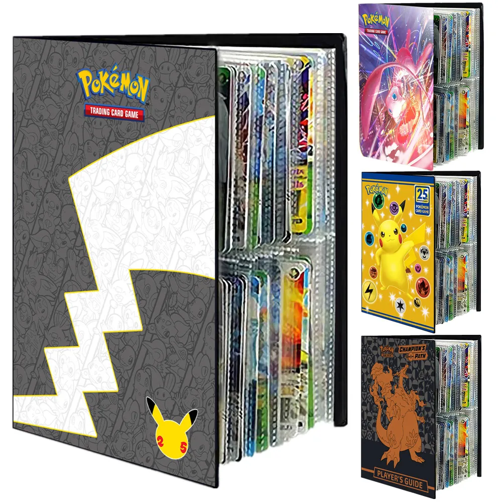 240Pcs Pokemon 25Th Anniversary Celebration Card Album Book Game Card Holder - £7.41 GBP