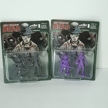 Skybound Exclusive The Walking Dead Grey Purple Carl  lot of 2 Mini Figure NEW - £23.73 GBP