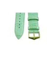 22mm crocodile-grain Genuine Leather GREEN Watch Band  STRAP - $19.95
