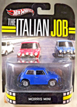 2013 Hot Wheels Retro Entertainment The Italian Job MORRIS MINI Blue w/RealRider - £19.27 GBP