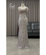 One shoulder Sequins Fashion Sexy Graceful Party Dress Prom Dresses floo... - £134.70 GBP