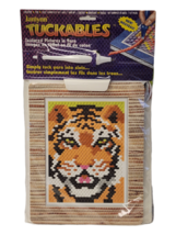 Janlynn Tuckables TIGER Textured Yarn Picture Craft Kit Easy Punch Embroidery - $10.36