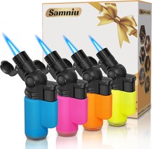 Pack of 4 Torch Lighter, Mini Jet Flame Butane Lighters (Gas not Included) - £10.05 GBP