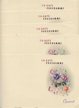 5 Cunard Line RMS Mauretania Programme For Today March 7 to 11 1959 - $21.78