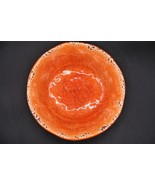 Pier 1 Imports Carmelo Orange Rustic Crackle Melamine 7&quot; Bowl Replacement - $276.11 MXN