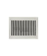 Dome Vent Floor Register with Louvers - 9&quot; x 9&quot; Brushed Nickel - $1,442.94 MXN