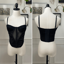 UO Urban Outfitters Black Bustier Crop Top M - $337.22 MXN