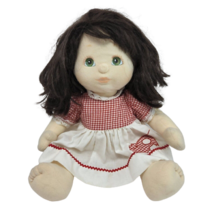 VINTAGE 1985 MATTEL MY CHILD DOLL BABY GIRL GREEN EYES BROWN LONG HAIR P... - $84.55
