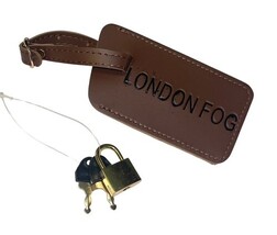 London Fog Oxford Classic 17" Wheeled Computer Bag Briefcase w/ Lock image 9