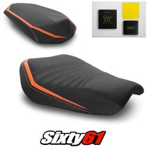 KTM 1290 Super Duke R Seat Covers Gel 2020-2022 Black Orange Luimoto Tec-Grip - £321.75 GBP