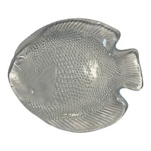 Vintage 1970s 1980s Arcoroc France Glass Fish Plate 10x8 Coastal Nautica... - $16.00