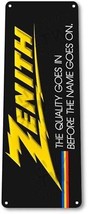 Zenith TV Radio Am FM logo Retro Vintage Garage Shop Wall Decor Large Metal Sign - £16.57 GBP